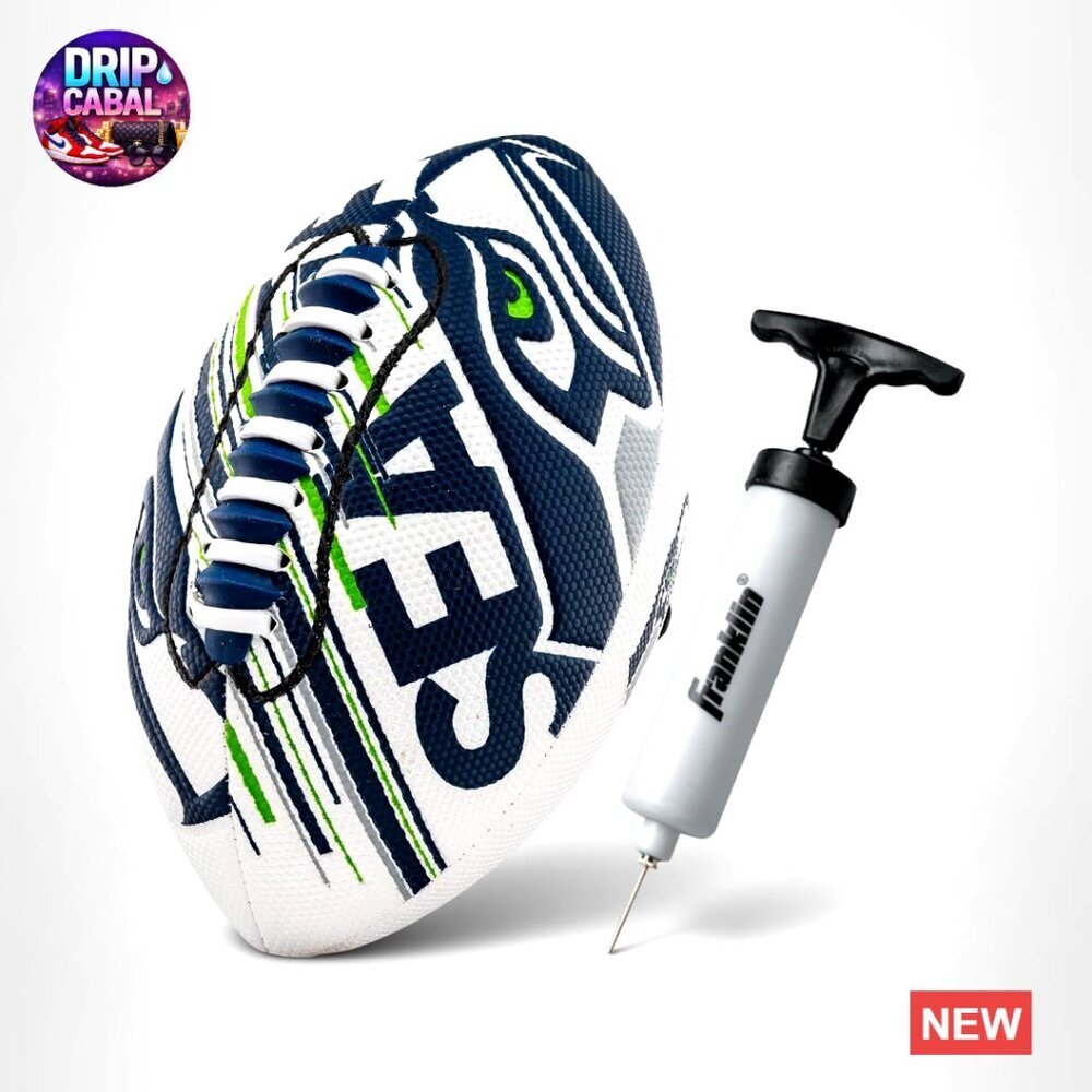 Youth NFL Mini Football Set with Air Pump Official Licensed Team Sport